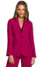 Chic One-Button Tailored Blazer