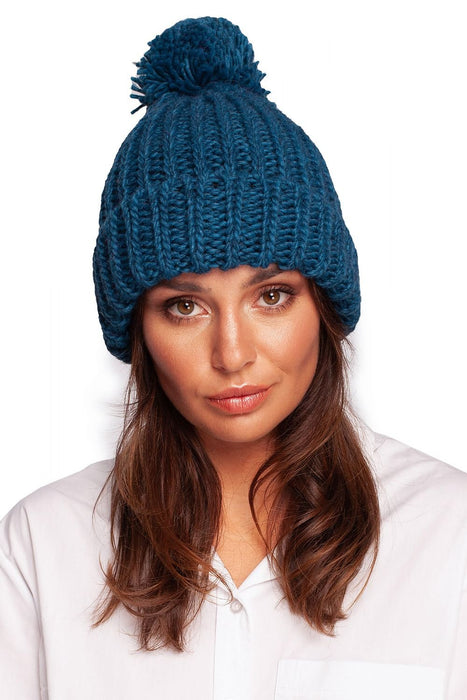 Charming Pom-Pom Knit Beanie