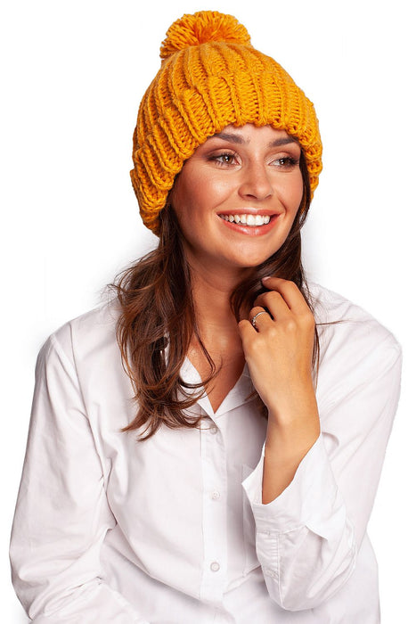 Charming Pom-Pom Knit Beanie