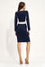 Sleek Contrast-Embellished Dress for a Stunning Office Look