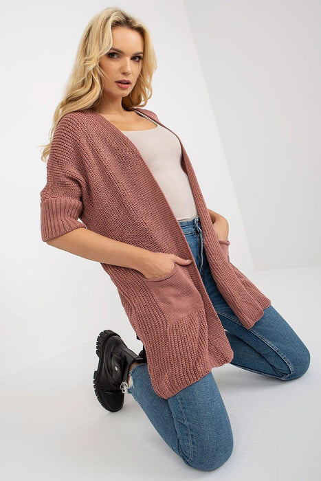 Versatile 3/4 Sleeve Parisian Cardigan with Functional Pockets