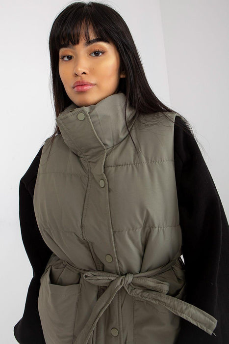 Stylish Zippered Puffer Vest