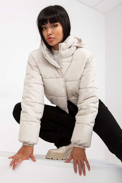 Insulated Quilted Hooded Jacket