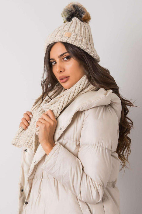 Chic Parisian Winter Accessory Set: Hat and Scarf Ensemble