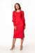 Elegant Midi Knit Dress with Boat Neck and Long Sleeves