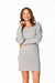 Tessita Boat Neck Long Sleeve Knit Dress