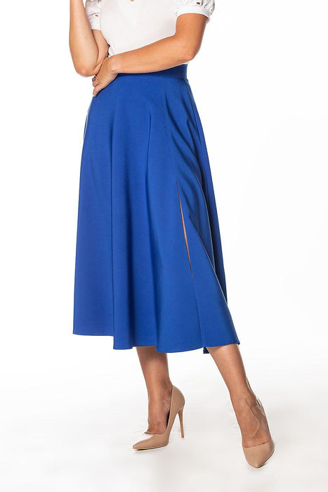 Tessita Stylish Side-Slit Midi Skirt