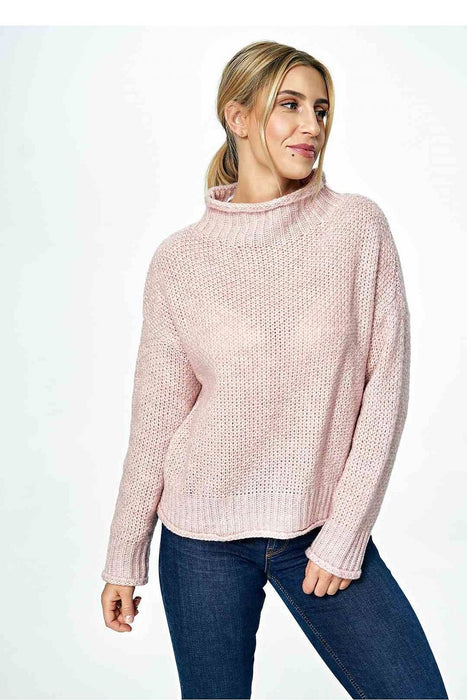 Trendy Half Turtleneck Cozy Knit Jumper