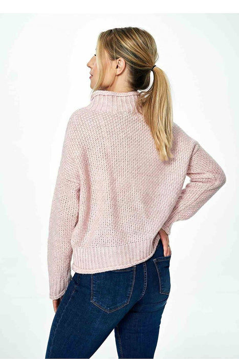 Trendy Half Turtleneck Cozy Knit Jumper