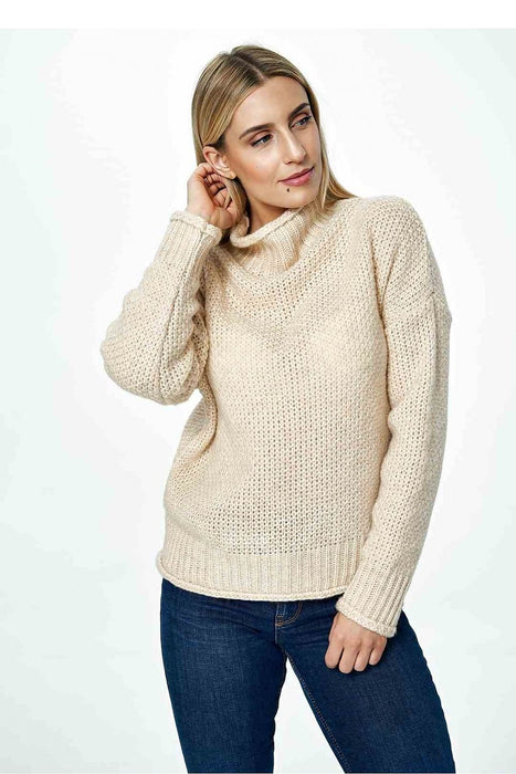 Trendy Half Turtleneck Cozy Knit Jumper