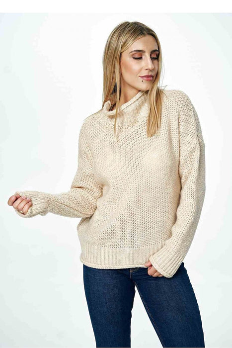 Trendy Half Turtleneck Cozy Knit Jumper