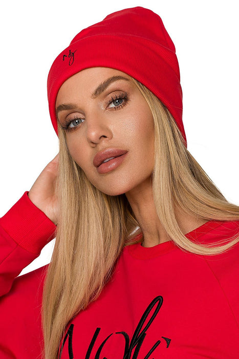 Autumn Chic Embroidered Knit Beanie