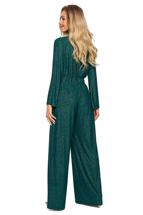 Chic Brocade Elegance Jumpsuit