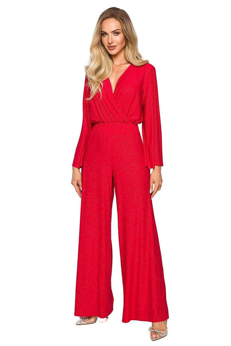 Chic Brocade Elegance Jumpsuit