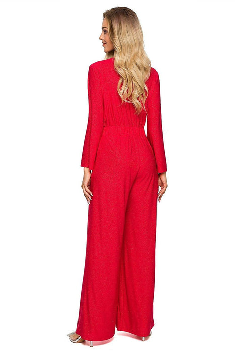 Chic Brocade Elegance Jumpsuit