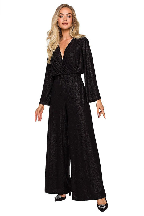 Chic Brocade Elegance Jumpsuit