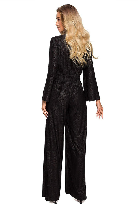 Chic Brocade Elegance Jumpsuit