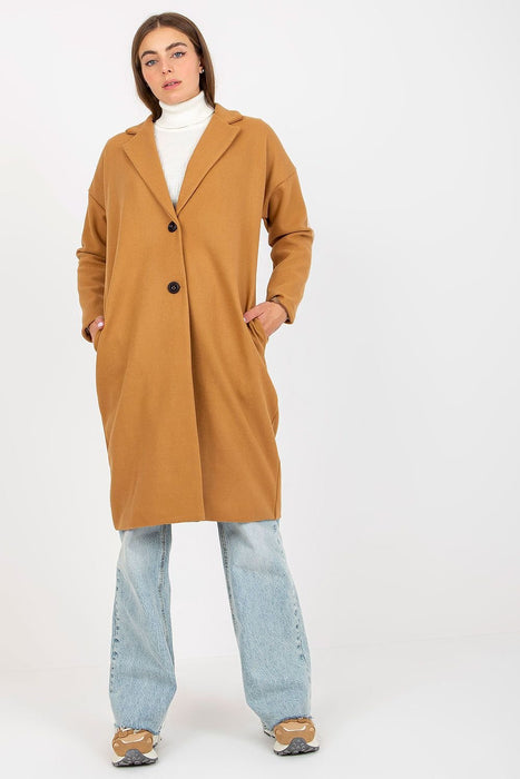 Sophisticated Bella Longline Overcoat with Practical Side Pockets