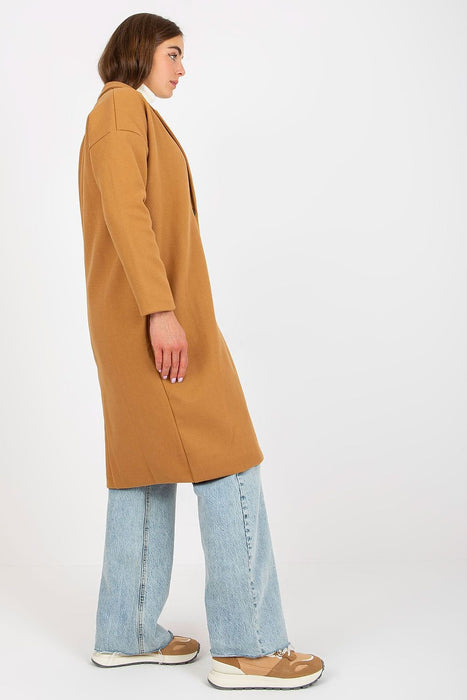 Sophisticated Bella Longline Overcoat with Practical Side Pockets