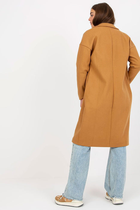 Sophisticated Bella Longline Overcoat with Practical Side Pockets