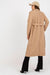 Chic Women's Coat with Tie Belt and Elegant Details