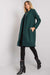 Chic Parisian Long Coat with Eye-Catching Shoulder Details