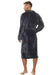 Sophisticated Knit Men's Lounge Robe with Functional Pockets