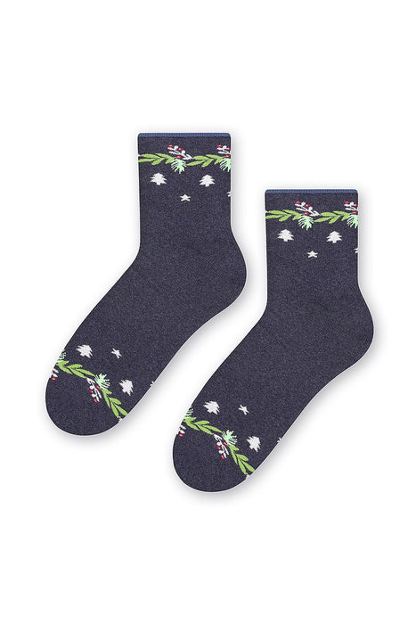 Steven's Cozy Holiday Cotton Terry Socks