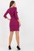 Lakerta Elegant Frill Design Cocktail Dress with Chic Sleeves