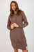 Casual Comfort Hooded Sweat Dress with Functional Pockets