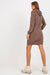 Casual Comfort Hooded Sweat Dress with Functional Pockets