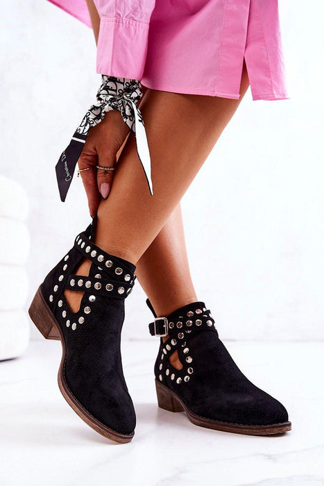 Stylish Eco-Friendly Women's Boots with Rhinestone Accents