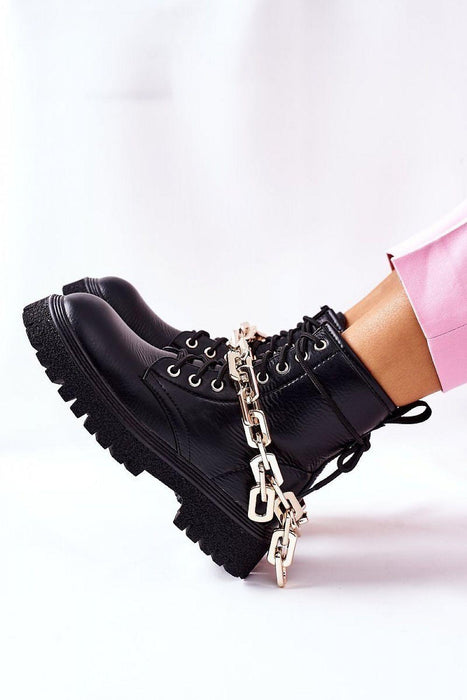 Chic Eco-Friendly Leather Boots Style 173440