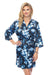 Elegant Satin Floral Robe - Women's Luxury Loungewear