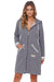 Opulent Women's Hooded Zip-Up Bathrobe for Ultimate Comfort