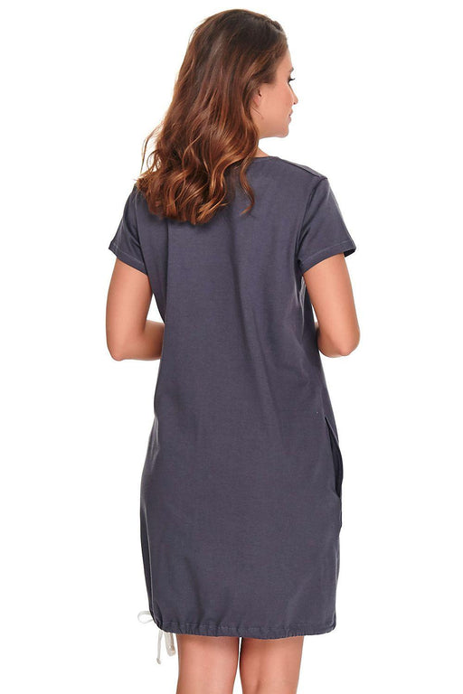 Chic Comfort Zip-Up Nightshirt