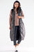 Streamlined Zippered Vest with Oversized Silhouette