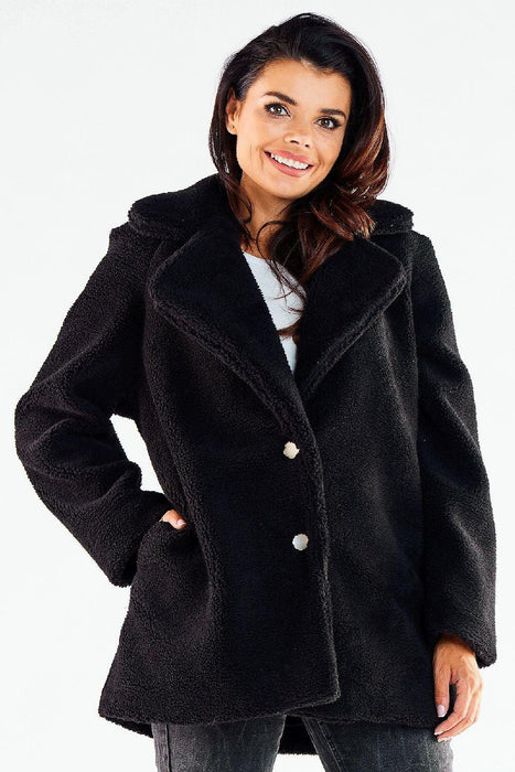 Winter Chic Fur-Lined Coat