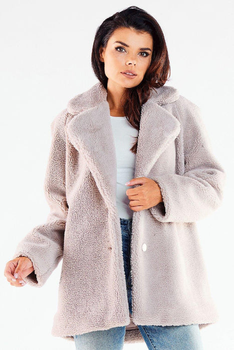 Winter Chic Fur-Lined Coat