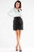 Modern Asymmetrical Mini Skirt with Hidden Zipper