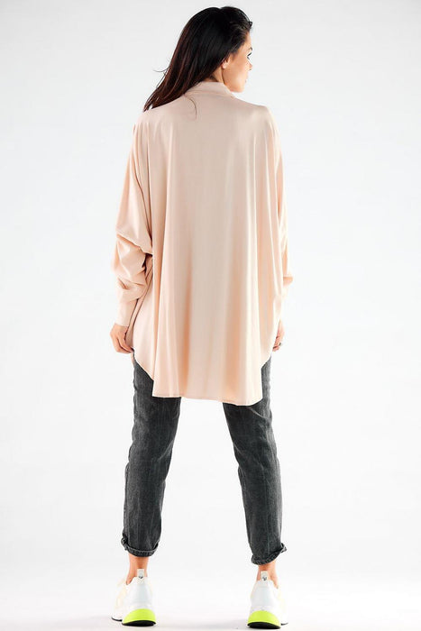 Effortlessly Chic Oversized Long Sleeve Awama Top