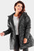 Quilted Hooded Windbreaker Jacket with Adjustable Waist - Fully Lined & Versatile