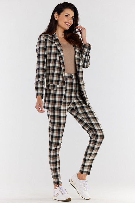 Trendy Handcrafted Checkered Urban Jacket