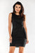 Sleek Tailored Mini Dress with Stylish Waist Tie