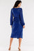 Chic Customizable Polish Envelope Wrap Dress with Side Ties