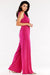 Sophisticated Wide Leg Jumpsuit Ensemble with Stylish Envelope Top - Exquisite Polish Craftsmanship