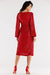 Chic Customizable Polish Envelope Wrap Dress with Side Ties