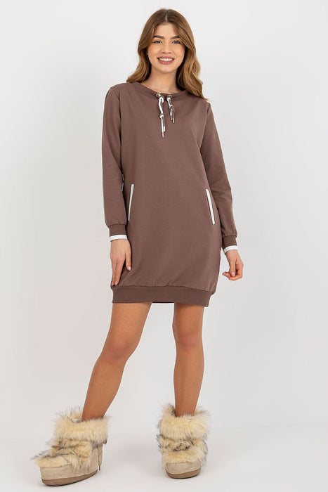 Chic Comfort Long Sleeve Lounge Dress