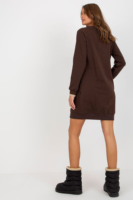 Chic Comfort Long Sleeve Lounge Dress