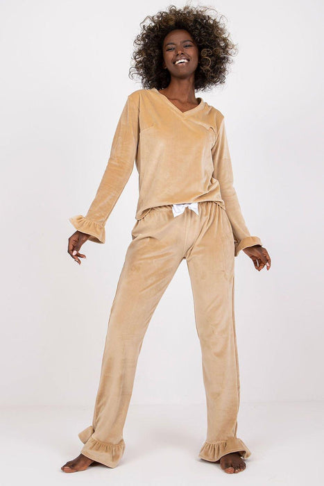 Chic Velour Pajama Ensemble from Rue Paris